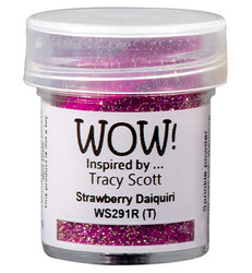 Wow! Embossing Glitters -kohojauhe, sävy Strawberry Daiquiri by Tracy Scott (R,T)