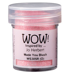 Wow! Embossing Glitters -kohojauhe, sävy Made You Blush by Jo Herbert (R,O)