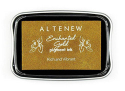 Altenew Enchanted Gold Pigment Ink -mustetyyny