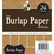 DCWV Specialty Stack -paperipakkaus Burlap, 6