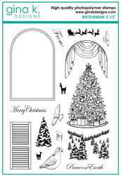 Gina K. Designs leimasin Winter Window