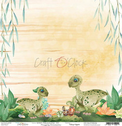 Craft O'clock skräppipaperi Creative Young, Dino Adventures 04