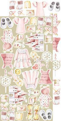 Craft O'clock paperipakkaus Hello Little Girl, Extras To Cut