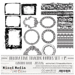 Craft O'clock Mixed Media Universal, Frames & Borders -kuultopaperit