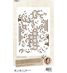 Studio Light Jenine's Mindful Art -sapluuna Grungy Floral Pattern