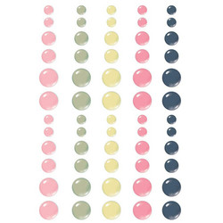 Simple Stories Enamel Dots -tarrat Simple Vintage Indigo Garden