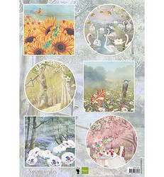 Marianne Design korttikuvat Spring Wishes, Swans