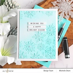 Altenew 3D kohokuviointikansio Layered Snowflakes