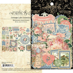 Graphic45 Cottage Life Ephemera Assortment -leikekuvat