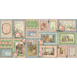 Graphic45 Cottage Life Journaling & Ephemera Cards -leikekuvat