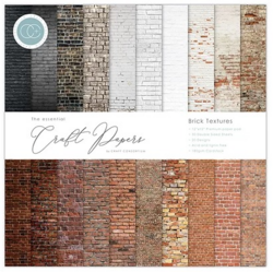 Craft Consortium paperipakkaus Brick Textures, 12