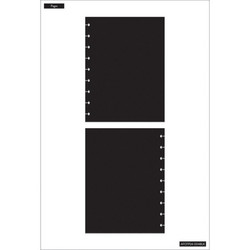 Mambi Classic Filler Paper paperipakkaus, Black Pages