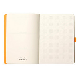 Rhodia Goalbook -muistikirja, soft taupe A5 dot ivory