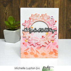 Picket Fence sapluuna Slimline Flowers and Polka Dot Fun