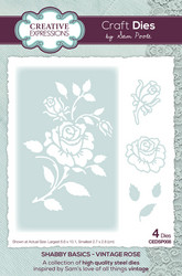 Creative Expressions stanssi Shabby Basics Vintage Rose