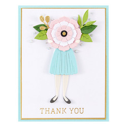 Spellbinders Glimmer Hot Foil -kuviolevy -ja stanssisetti We Dance Glimmer Sentiments