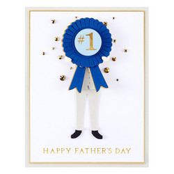 Spellbinders Glimmer Hot Foil -kuviolevy -ja stanssisetti Happy Parents Day