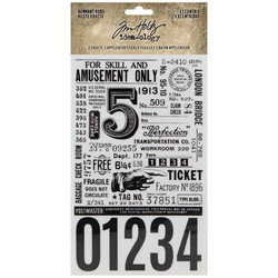 Tim Holtz Idea-Ology Remnant Rubs -siirtokuvat, Eccentric