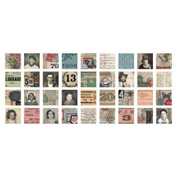 Tim Holtz Idea-Ology Collage Tiles -korttikuvat