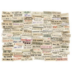 Tim Holtz Idea-Ology Ephemera Snippets -leikekuvat Number Strips