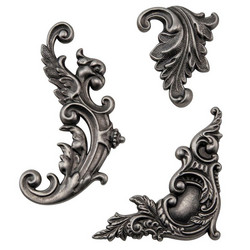 Tim Holtz Idea-Ology Metal Adornments -koristeet Flourish