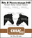 Crealies leimasinsetti Horse Heads Silhouettes Solid