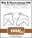 Crealies leimasinsetti Horse Heads Silhouettes Outline