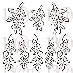 13@rts Mixed Media sapluuna Magnolia Leaves