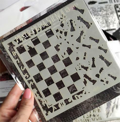 13@rts Mixed Media sapluuna Chessboard
