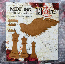 13@rts MDF kuvioleike Queen of the Night