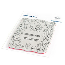 Pinkfresh Studio leimasin Spark of Goodness Floral Frame