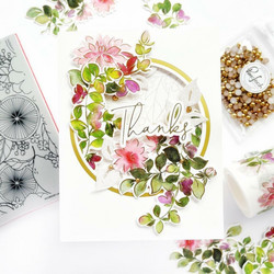 Pinkfresh Studio washi-teippi Dahlia