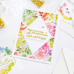 Pinkfresh Studio washi-teippi Rainbow Floral