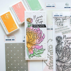 Pinkfresh Studio leimasinsetti Chrysanthemum Slimline