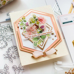 Pinkfresh Studio stanssi Nested Hexagons