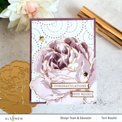 Altenew Gilded Rose Hot Foil -kuviolevy