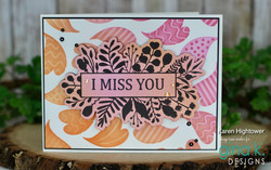 Gina K. Designs sapluuna Layered Hearts, 6