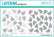 Gina K. Designs sapluuna Layered Hearts, 6