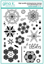 Gina K. Designs leimasin Holiday Hexagons
