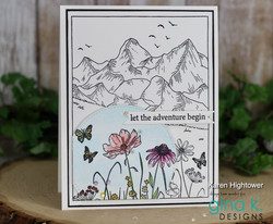 Gina K. Designs leimasin Spring Mountain