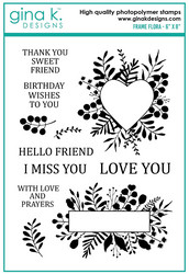 Gina K. Designs leimasin Frame Flora