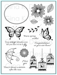 Gina K. Designs leimasin Warm Spring Wishes