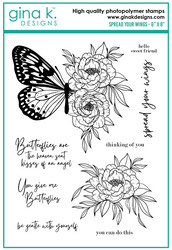 Gina K. Designs leimasin Spread Your Wings