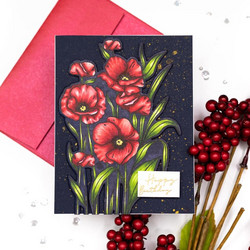 Gina K. Designs leimasin Poppy Garden