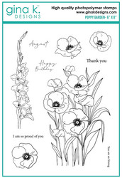 Gina K. Designs leimasin Poppy Garden