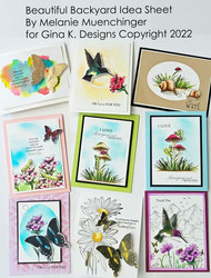 Gina K. Designs leimasin Beautiful Backyard