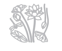Hero Arts stanssi Water Lilies Fancy