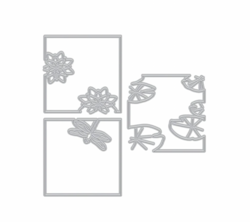 Hero Arts stanssi Looking Glass Lily Pond