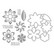 Hero Arts leimasin- ja stanssisetti Pop Art Flowers