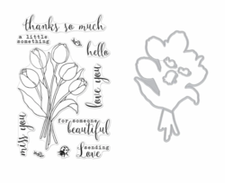 Hero Arts leimasin- ja stanssisetti Tulip Bouquet
